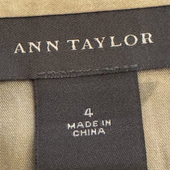 Beautiful! Ann Taylor Black & Cream Abstract Print A-Line Skirt Size 4 - Picture 3 of 8